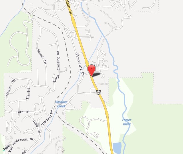 Location Map: 78878 US-40 Winter Park, CO 80482