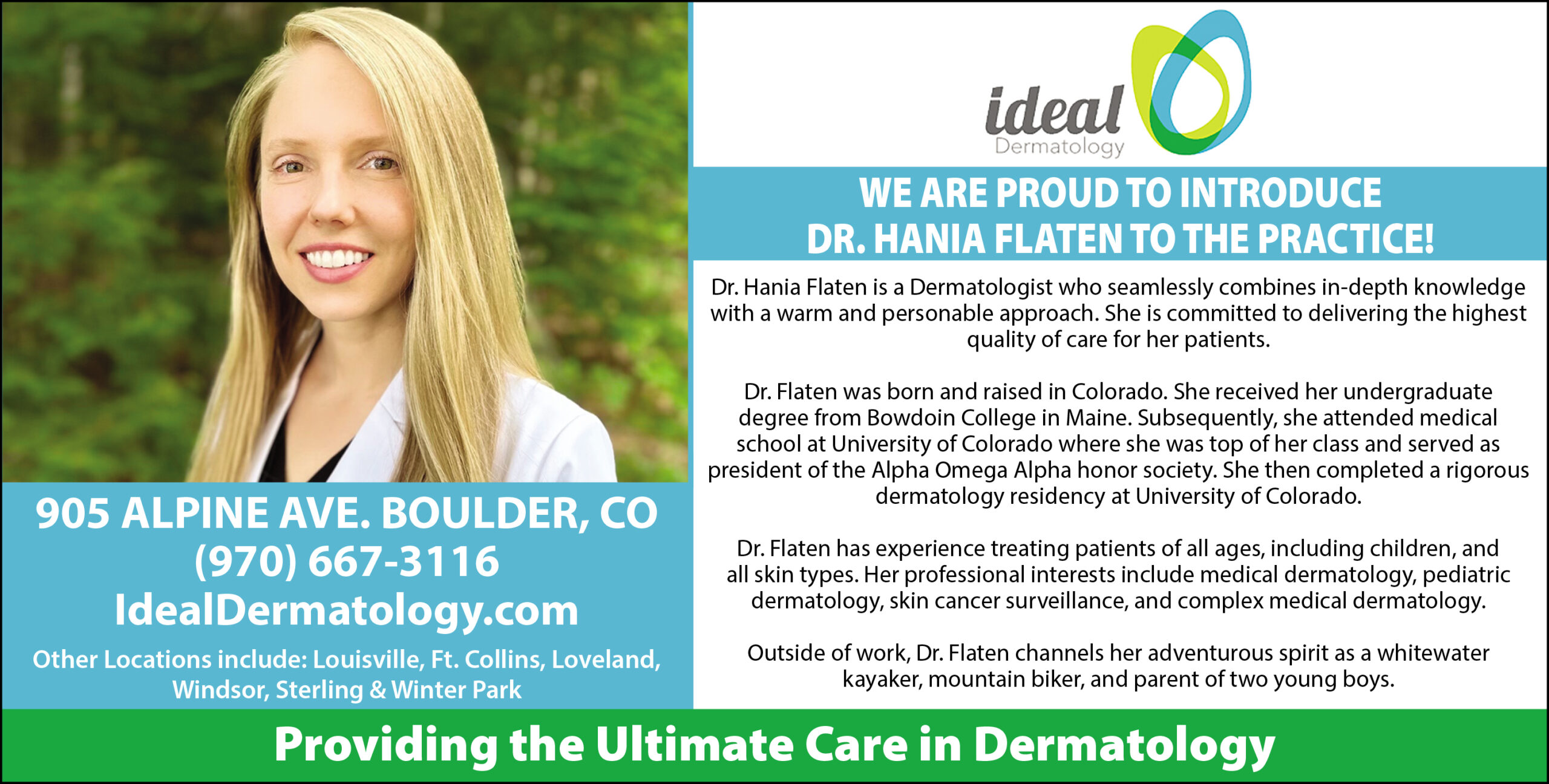 Dr Flaten ad